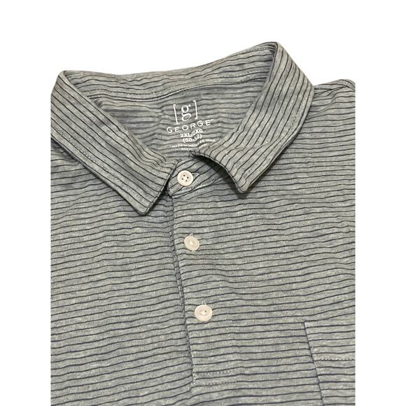 George Men’s Coller Button Shirt Size 2XL/2XG - Picture 2 of 6